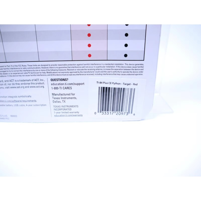 Calculator Manufacturer - Hot Selling Texas Instruments TI-84 Plus CE Colors Graphing Complete