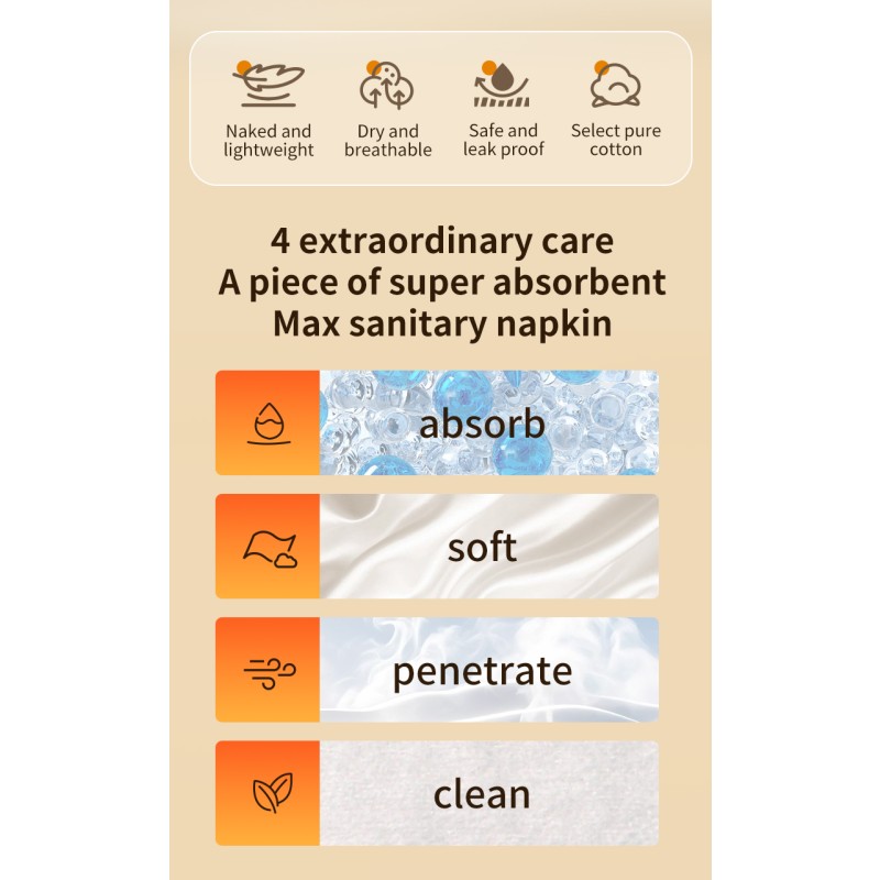 Sanitary Pads Manufacturer - X9 Brand Private Label Soft Breathable Cotton Cover Pads