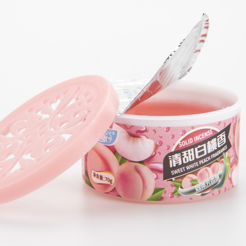 Car Air Freshener Manufacturer - 70g Peach Algae Gel Freshener