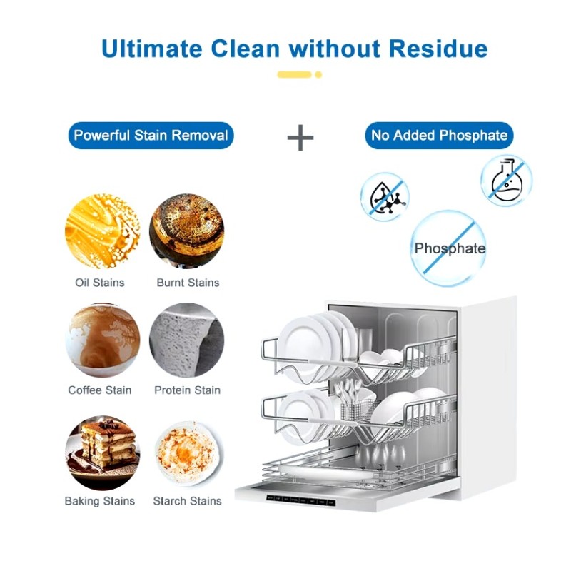 Dishwasher Tablets Manufacturer - Phosphate-Free Enzyme Detergent