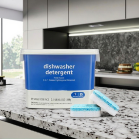 Dishwasher Tablets Factory - 2-in-1 Rinse Aid Fresh Scent