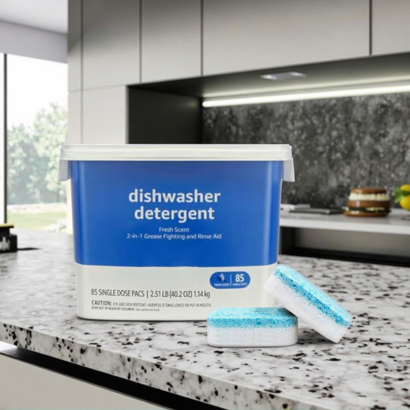 Dishwasher Tablets Factory - 2-in-1 Rinse Aid Fresh Scent