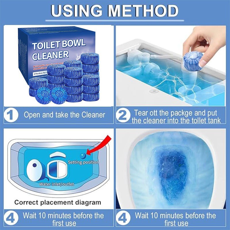 Toilet Cleaner Manufacturer - Blue Liquid Automatic Cleaner