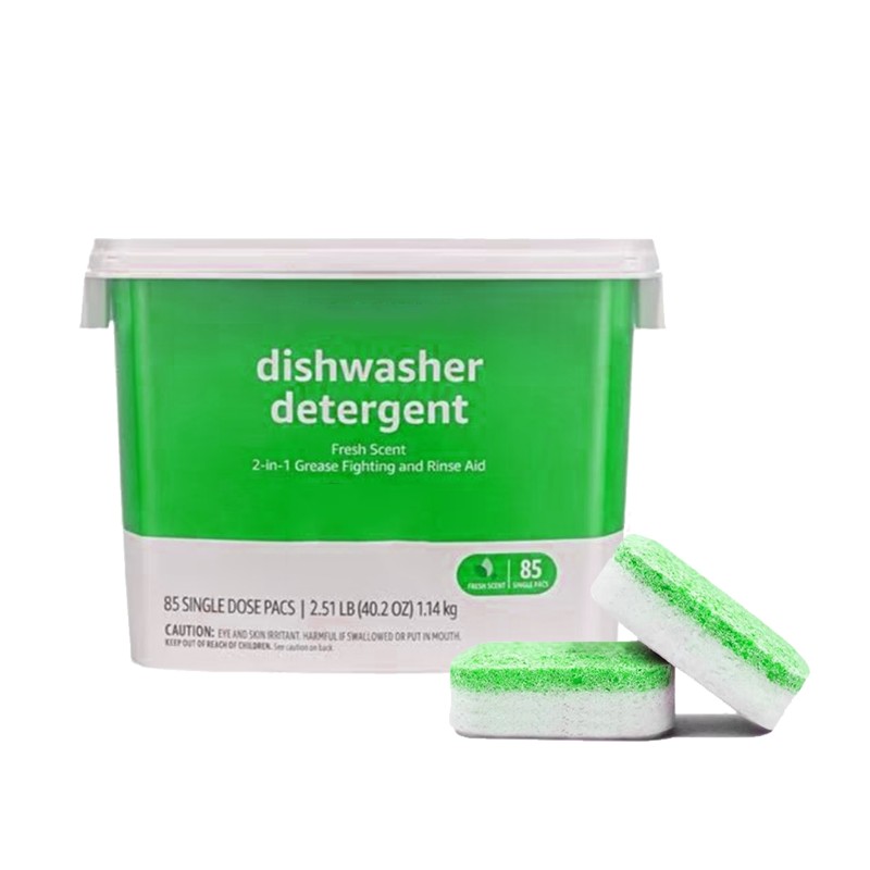 Dishwasher Tablets Factory - 2-in-1 Rinse Aid Fresh Scent