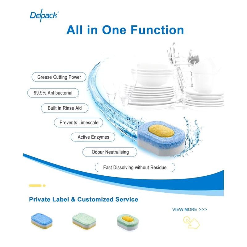 Dishwasher Tablets Manufacturer - Phosphate-Free Enzyme Detergent