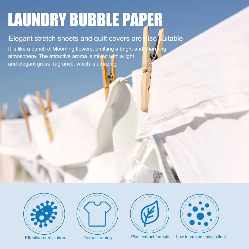 Solid Laundry Sheets Supplier - Eco-Friendly Active Enzyme Strip