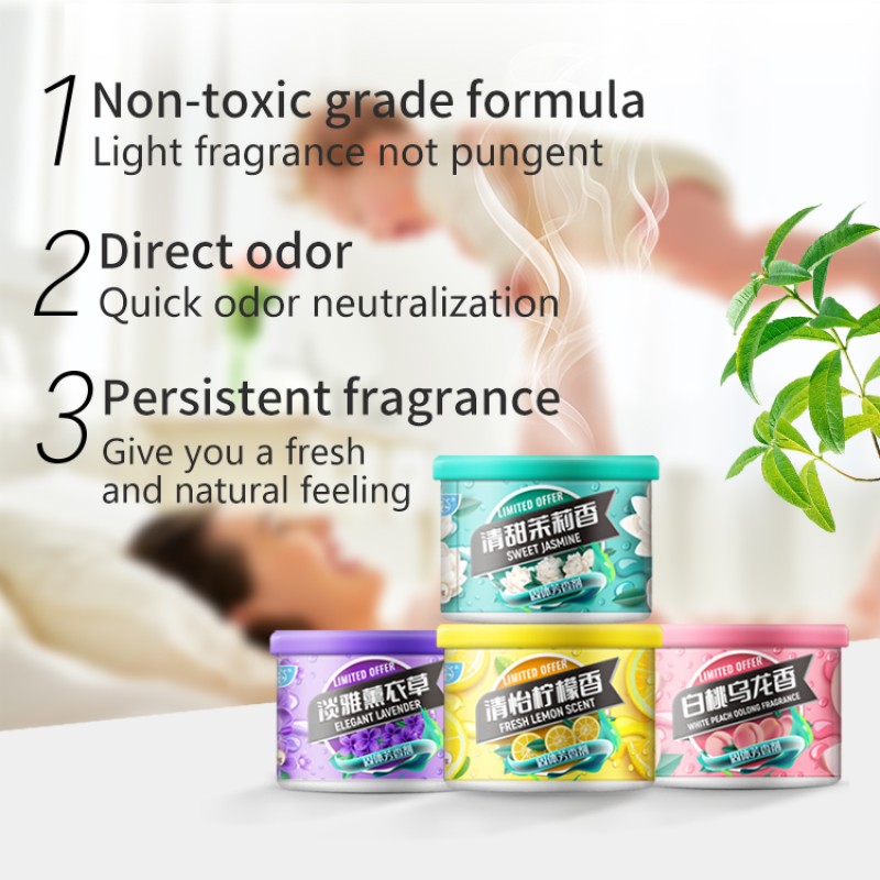 Car Air Freshener Manufacturer - 70g Peach Algae Gel Freshener