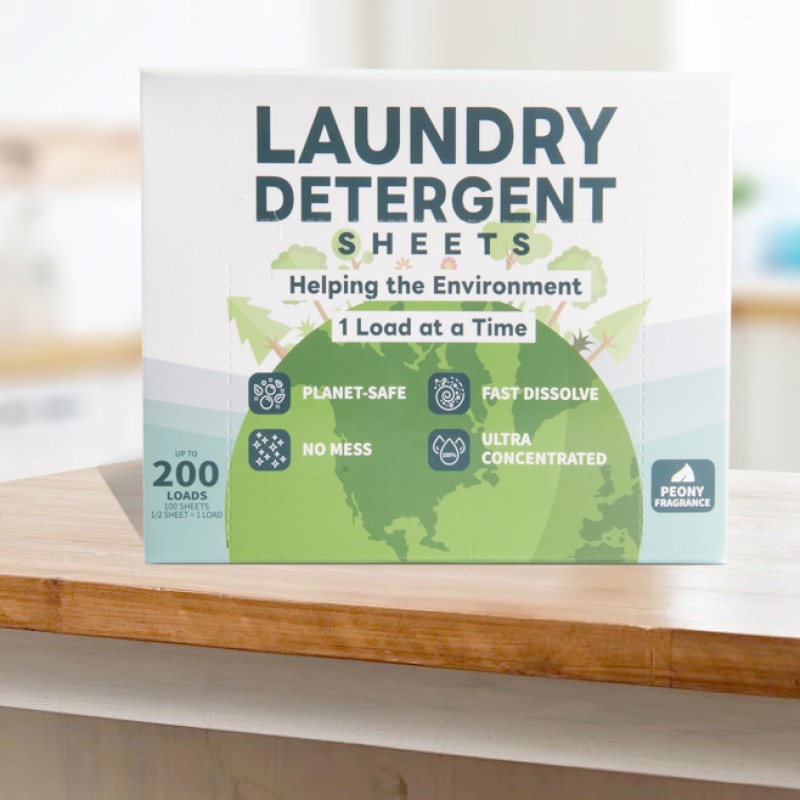 Laundry Detergent Sheets Factory - 120 Loads Concentrated Enzyme Sheets