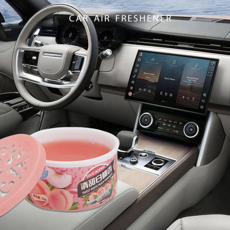 Car Air Freshener Manufacturer - 70g Peach Algae Gel Freshener