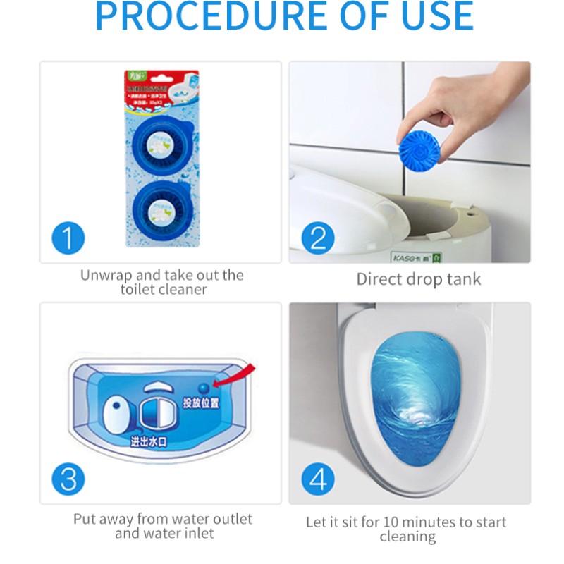 Toilet Cleaner Supplier - Disposable Eco-Friendly Tablet Block