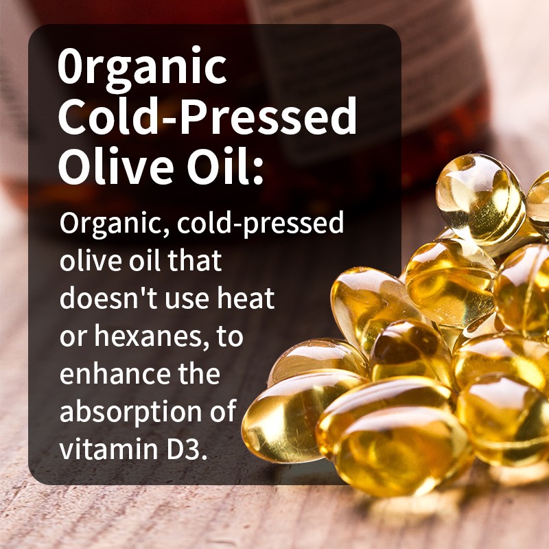 Vitamin D3 Softgels Factory - Non GMO Bone Heart Support