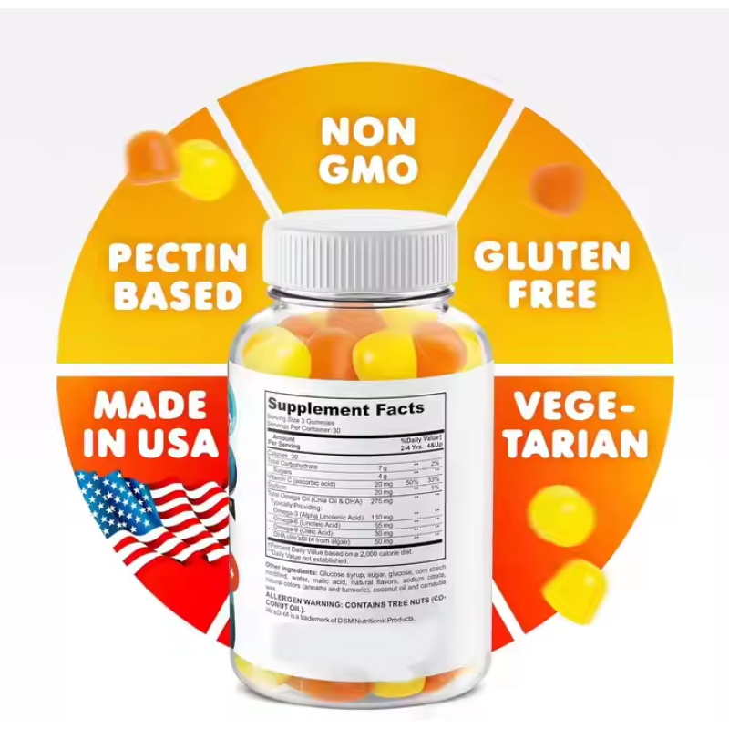 Omega 3 Gummies Factory - Kids Brain Vision Support