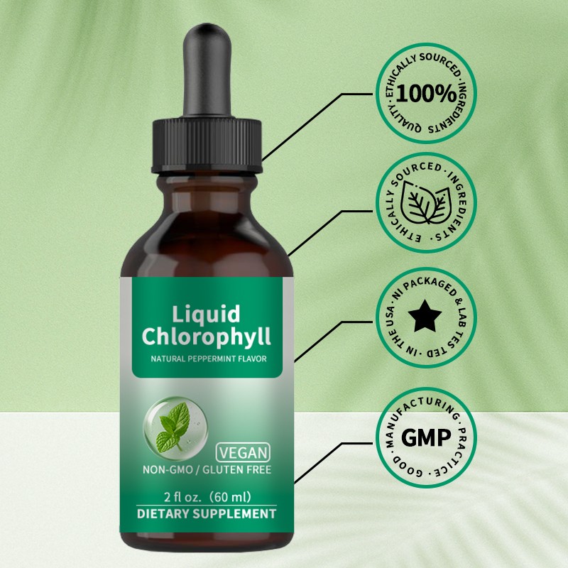 Chlorophyll Liquid Drops Factory - Vegan GMP Certified