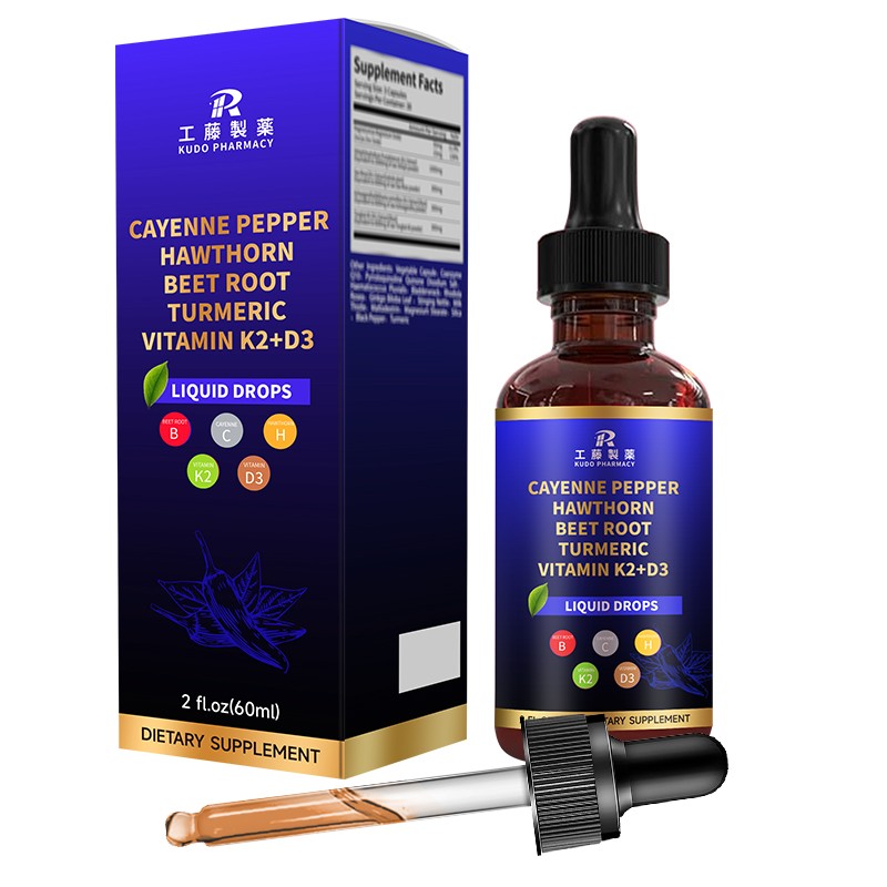 Cayenne Pepper Drops Manufacturer - OEM Vitamin D3 K2 Blend