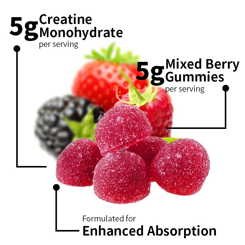 Creatine Gummies Manufacturer - Pre Workout Muscle Gain