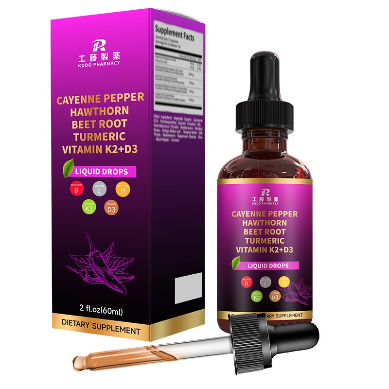 Cayenne Pepper Drops Manufacturer - OEM Vitamin D3 K2 Blend