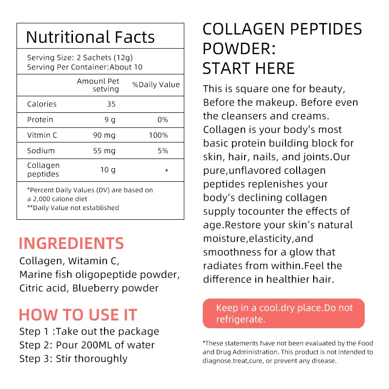 Collagen Peptides Powder Manufacturer - Beauty Hair Nail Joint