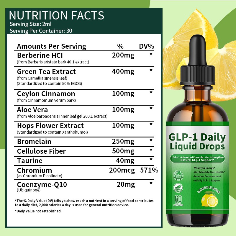 GLP1 Supplement Drops Manufacturer - Metabolic Gut Health