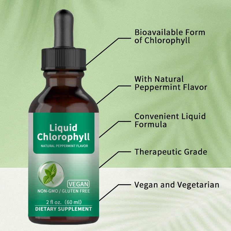 Chlorophyll Liquid Drops Factory - Vegan GMP Certified