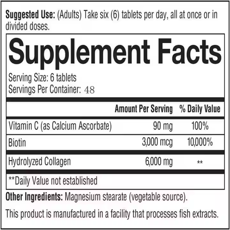 Collagen Tablets Manufacturer - Hydrolyzed Marine Skin