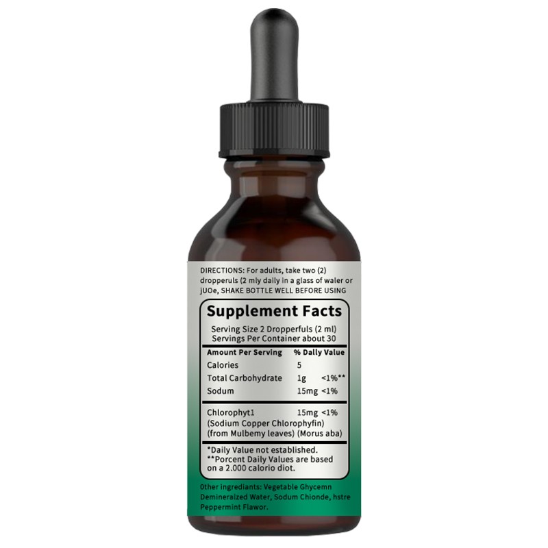Chlorophyll Liquid Drops Factory - Vegan GMP Certified