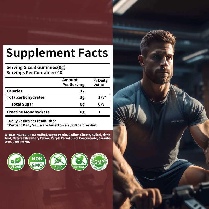 Creatine Gummies Factory - Monohydrate Pre Workout