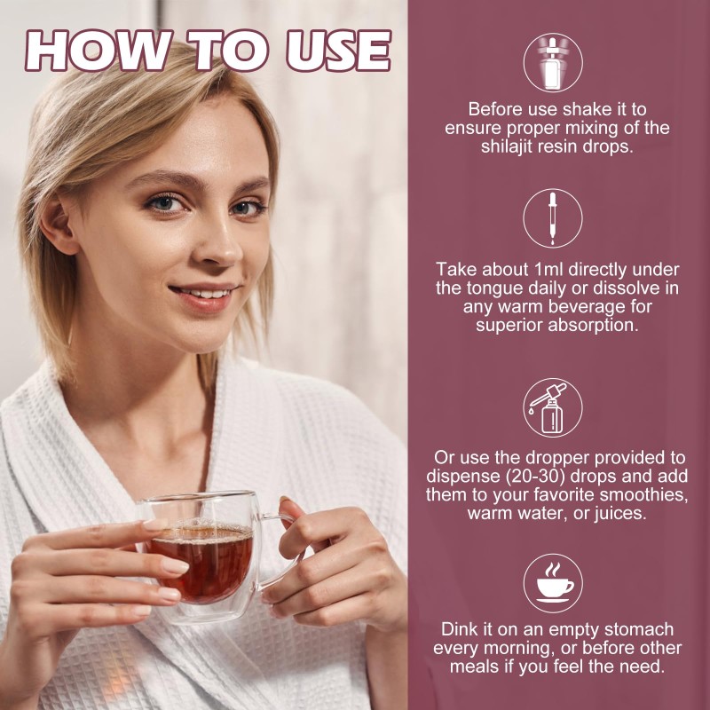 Shilajit Liquid Drops Factory - Ashwagandha Turmeric Ginseng