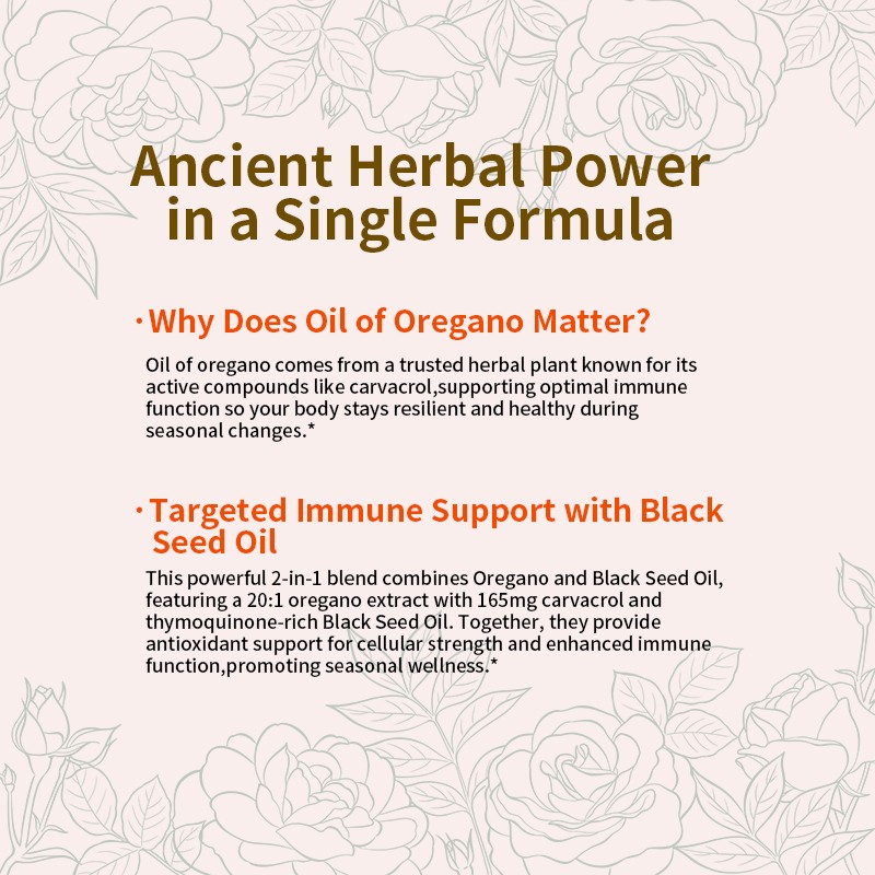 Oregano Oil Softgels Manufacturer - Black Seed Oil 300mg