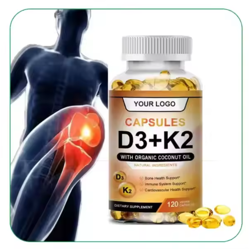 Calcium Softgels Factory - Vegan D3 K2 Bone Support