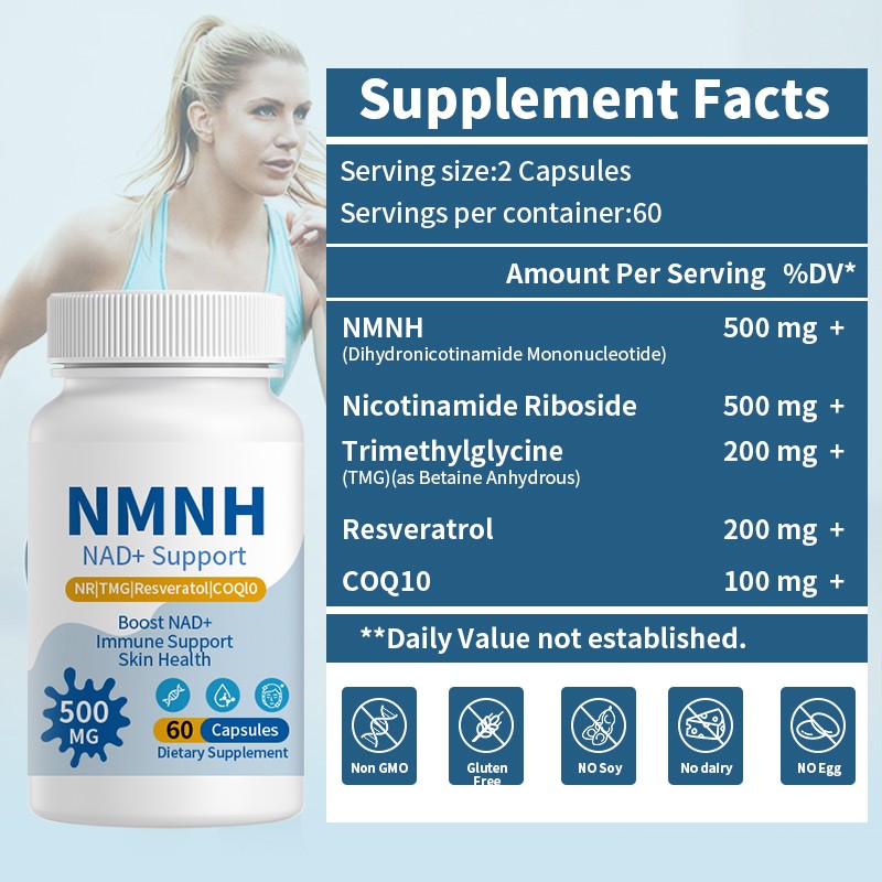 NAD+ Supplement Factory - 5 in 1 NMNH NR Resveratrol