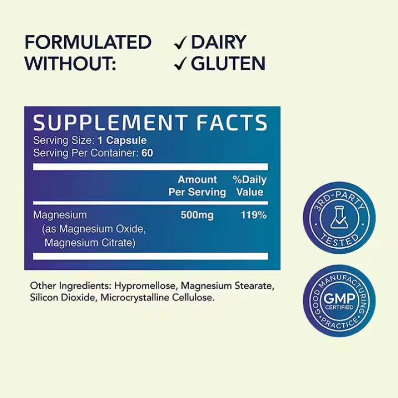 Magnesium Complex Factory - Vegan 500mg Relaxing