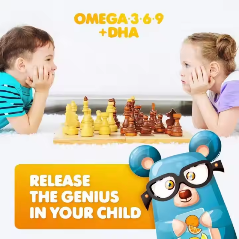 Omega 3 Gummies Factory - Kids Brain Vision Support