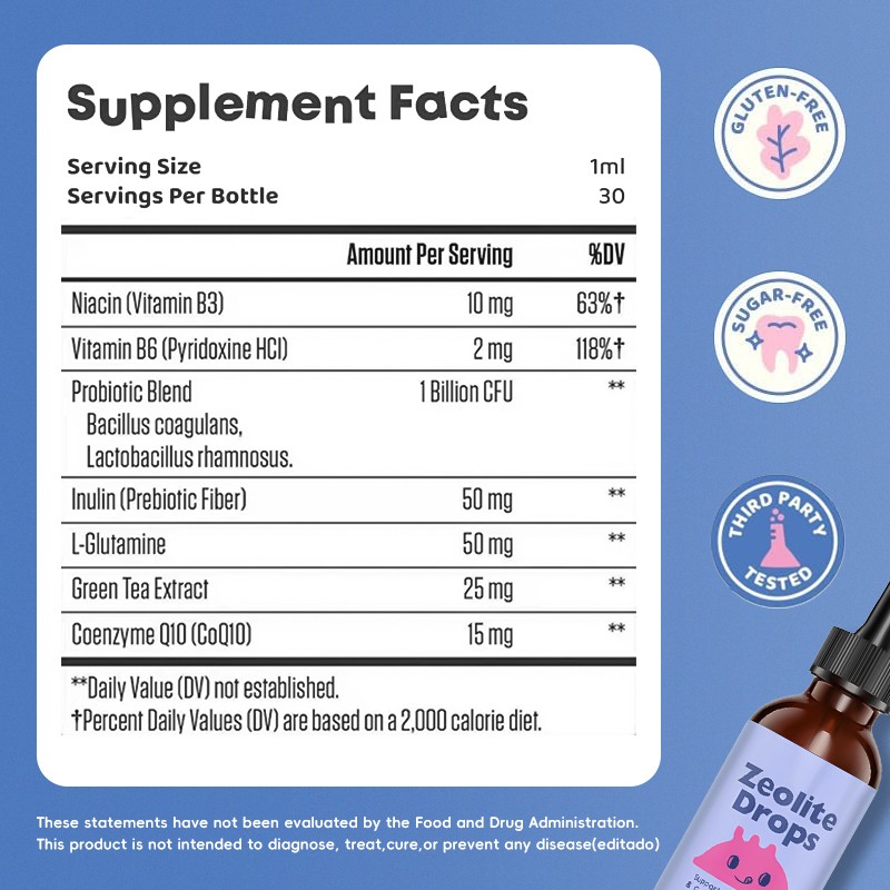 Zeolite Liquid Drops Supplier - Kids Speech Support Cleanse