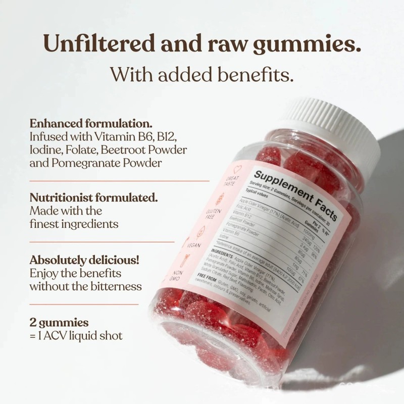 Apple Cider Gummies Factory - Vitamin B12 Gluten Free