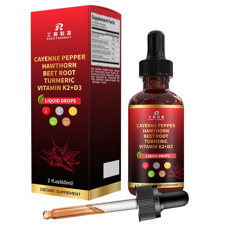 Cayenne Pepper Drops Manufacturer - OEM Vitamin D3 K2 Blend