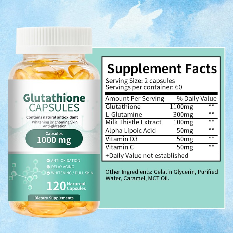 L-Glutathione Softgels Manufacturer - 1000mg Antioxidant Immune