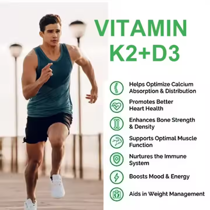 Calcium Softgels Factory - Vegan D3 K2 Bone Support