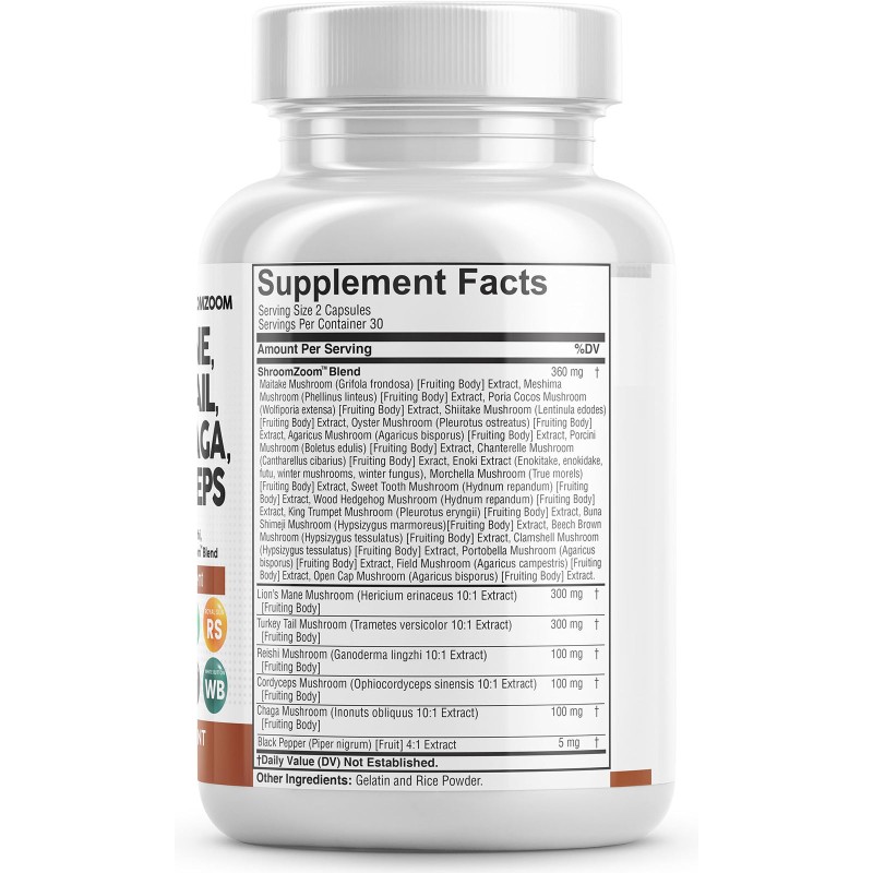 Lions Mane Capsules Manufacturer - Mushroom Complex Focus