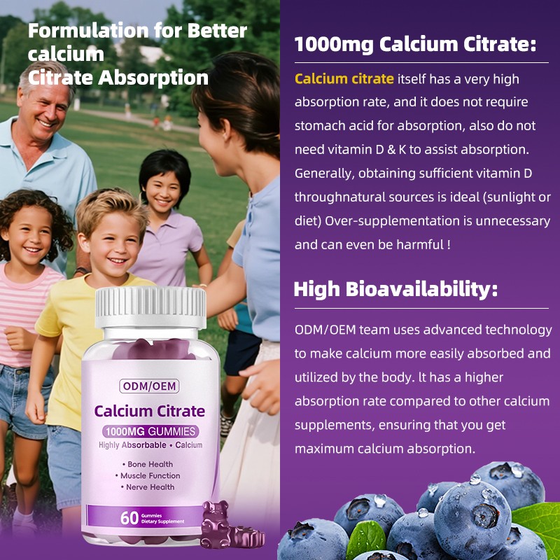 Calcium Gummies Supplier - Sugar Free Bone Health