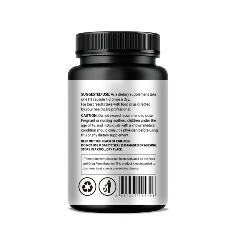 Maca Root Capsules Factory - Black Herbal Vitamins Fast