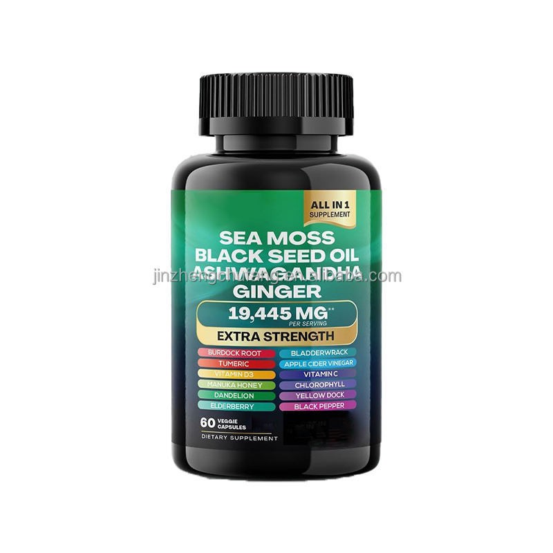 Immune Support Capsules Factory - Sea Moss Black Seed Oil