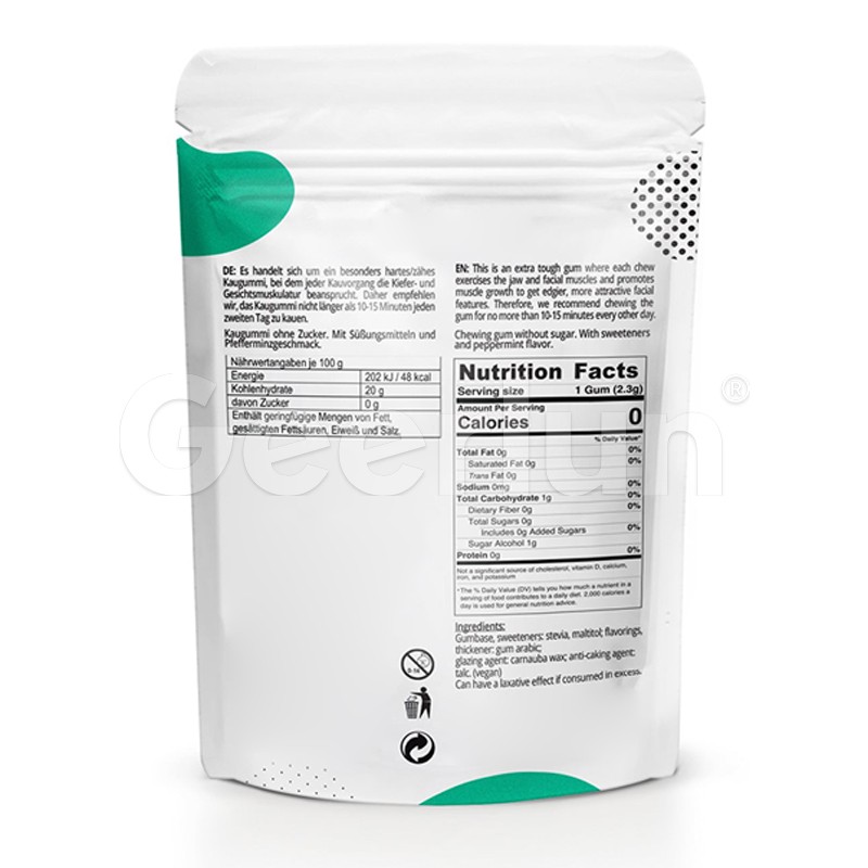 Jawline Chewing Gum Supplier - 13X Harder Facial Fitness