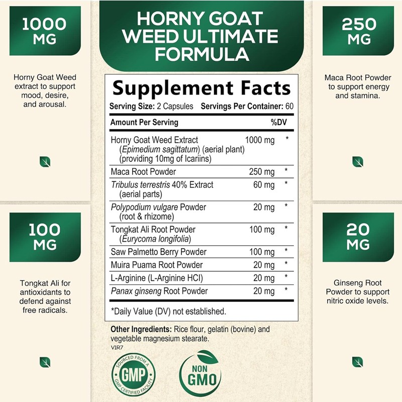Horny Goat Weed Capsules Manufacturer - Organic Hormone Balance