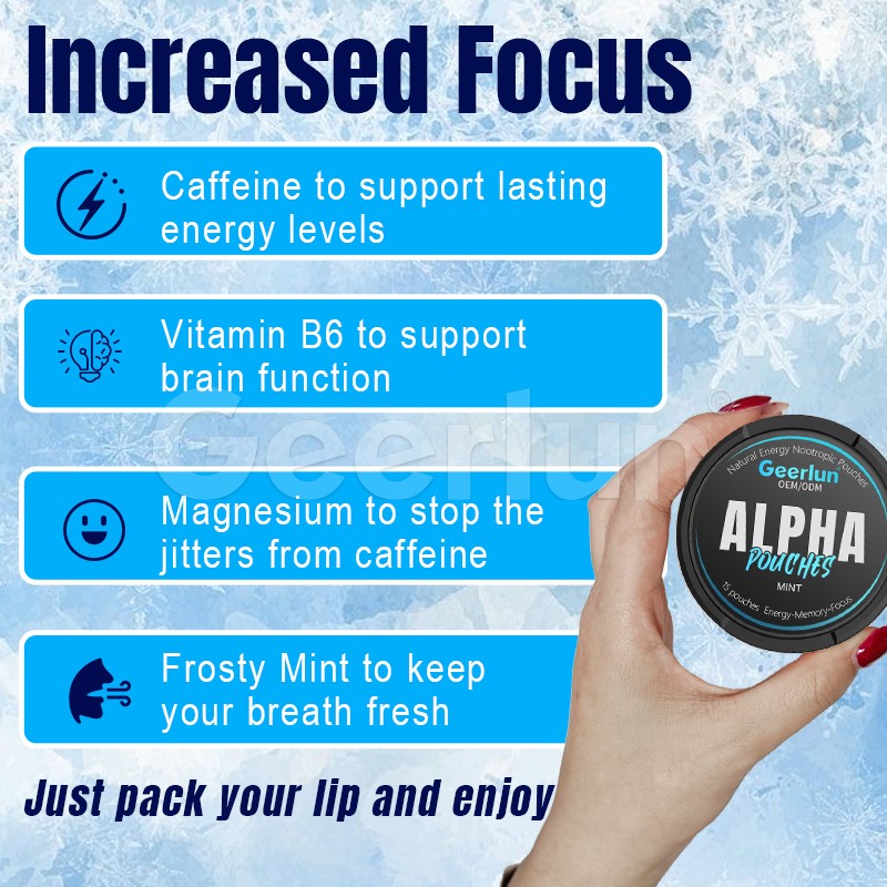 Guarana Energy Pouches Factory - Natural Caffeine Nootropic Focus