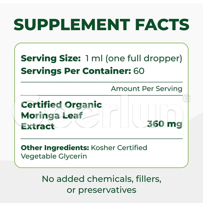 Moringa Seed Drops Supplier - 60ml Skin Hair Nourish