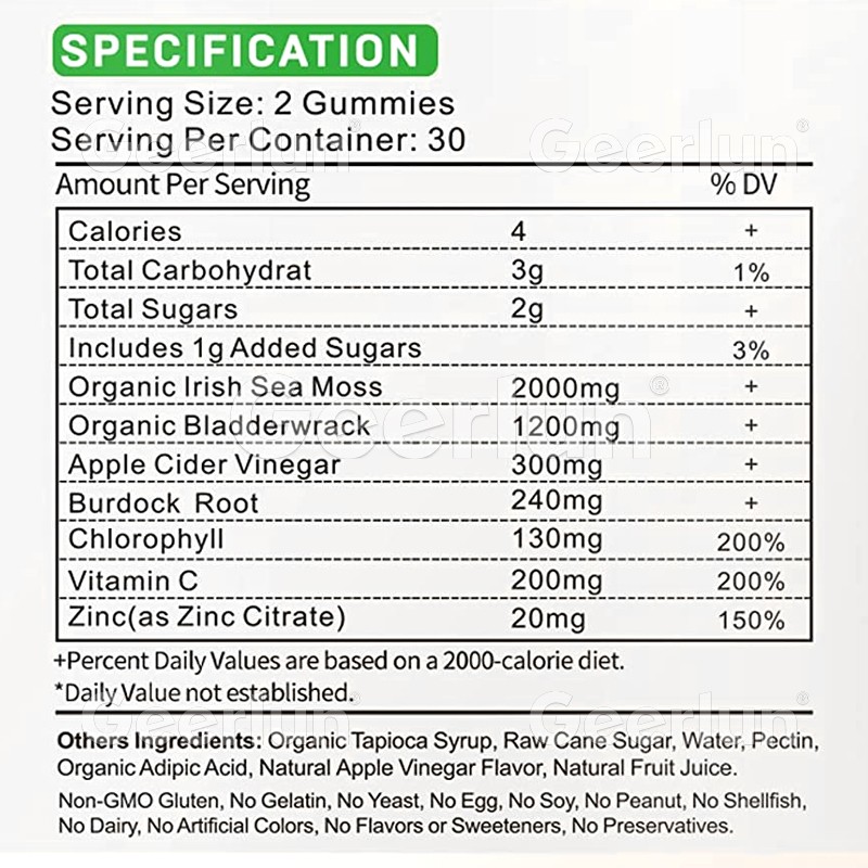 Vitamin C Gummies Supplier - Zinc Sea Moss Immune