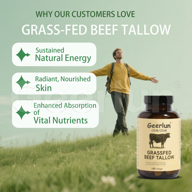 Beef Tallow Softgel Manufacturer - Vegan Skin Hydration Energy