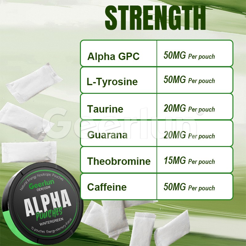 Energy Pouches Factory - Natural Guarana Nootropic Bulk