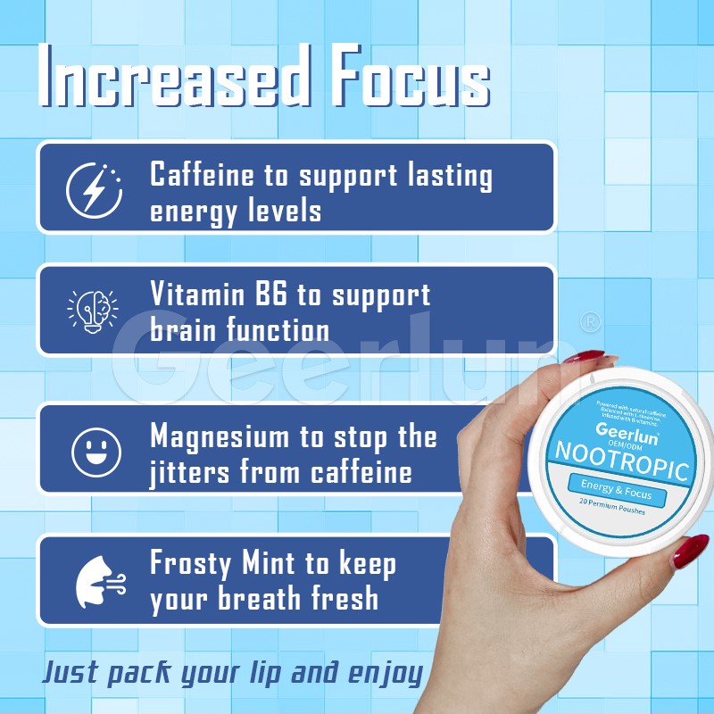 Nootropic Pouches Factory - Caffeine L-Theanine Energy