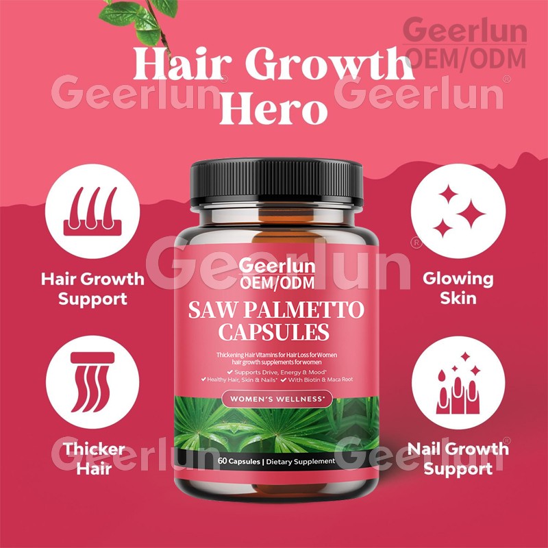 Saw Palmetto Capsules Manufacturer - Skin Hair Nail Growth
